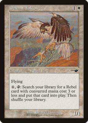 Defiant Falcon card from Nemesis