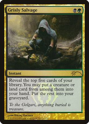 Grisly Salvage card from FNM Promos