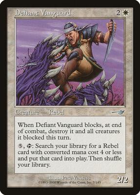 Defiant Vanguard card from Nemesis