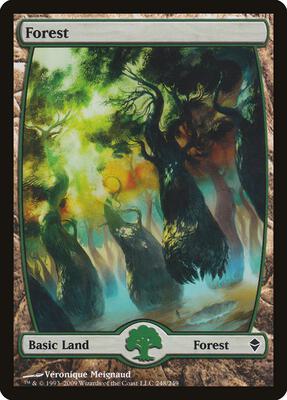 Forest (248) - Full Art card from Zendikar