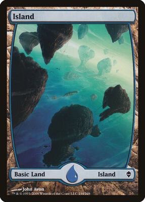 Island (234) - Full Art card from Zendikar