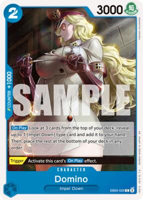 Domino card from Extra Booster: One Piece Heroines Edition Vol. 2