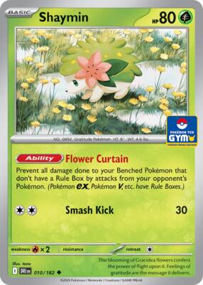 Shaymin - 010/182 (GYM) card from Southeast Asia Exclusives