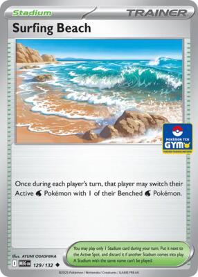 Surfing Beach - 129/132 (GYM) card from Southeast Asia Exclusives