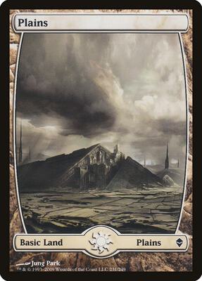Plains (231) - Full Art card from Zendikar