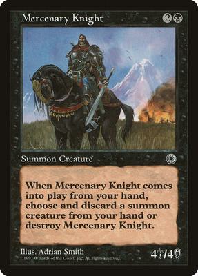 Mercenary Knight card from Portal