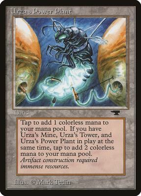 Urza's Power Plant (Bug) card from Antiquities