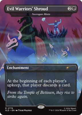 Evil Warriors' Shroud - Necrogen Mists card from Secret Lair Drop Series
