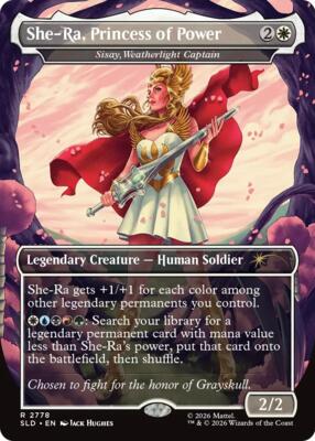 She-Ra, Princess of Power - Sisay, Weatherlight Captain card from Secret Lair Drop Series