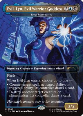 Evil-Lyn, Evil Warrior Goddess - Ertai Resurrected card from Secret Lair Drop Series