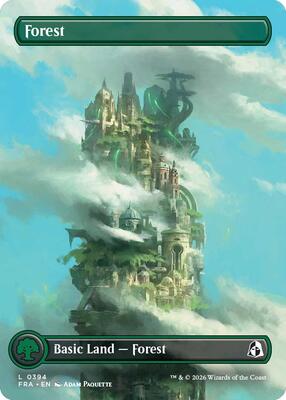 Forest (Borderless) (0394) card from Reality Fracture