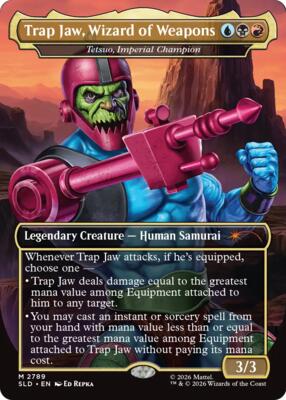 Trap Jaw, Wizard of Weapons - Tetsuo, Imperial Champion card from Secret Lair Drop Series