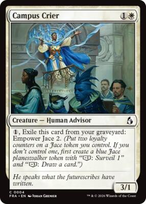 Campus Crier card from Reality Fracture