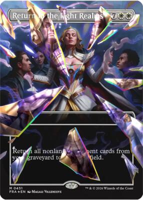 Return to the Light Realms (Borderless) (Facet Foil) (0451) card from Reality Fracture