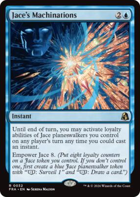 Jace's Machinations card from Reality Fracture