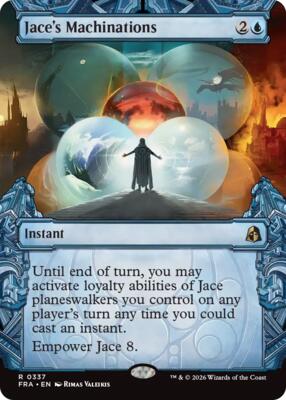 Jace's Machinations (Showcase) card from Reality Fracture
