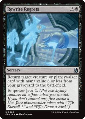 Rewrite Regrets card from Reality Fracture
