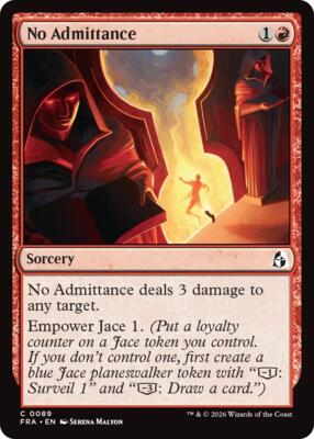 No Admittance card from Reality Fracture