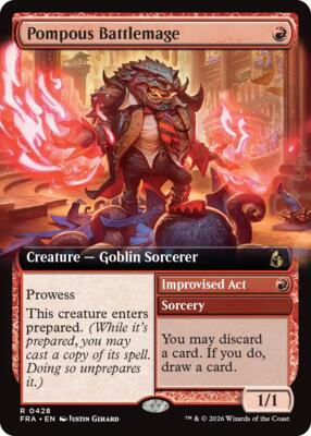 Pompous Battlemage (Extended Art) card from Reality Fracture