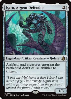 Karn, Argent Defender card from Reality Fracture