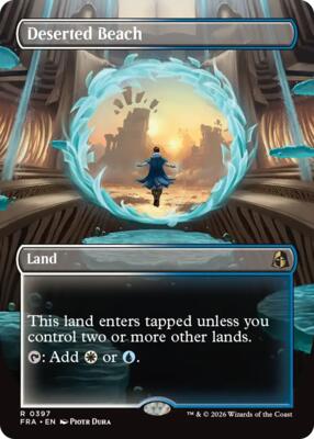 Deserted Beach (Borderless) card from Reality Fracture