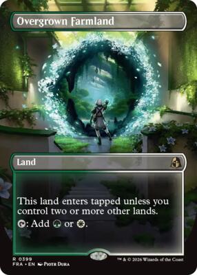 Overgrown Farmland (Borderless) card from Reality Fracture