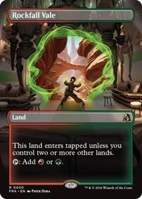 Rockfall Vale (Borderless) card from Reality Fracture