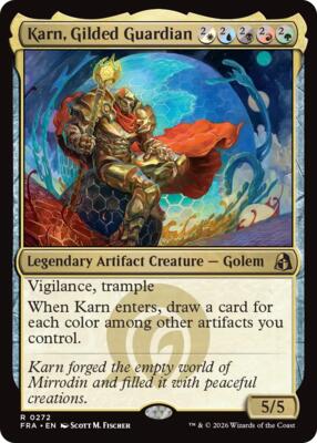 Karn, Gilded Guardian card from Reality Fracture