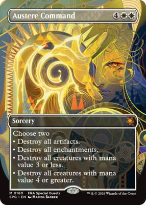 Austere Command (Borderless) card from Special Guests