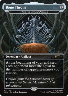 Bone Throne - Throne of the God-Pharaoh card from Secret Lair Drop Series