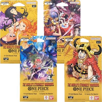 The World's Strongest Warriors Sleeved Booster Pack Art Bundle [Set of 4] card from The World's Strongest Warriors