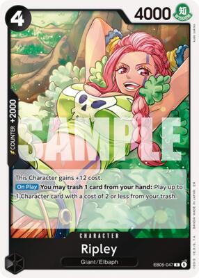 Ripley card from Extra Booster: One Piece Heroines Edition Vol. 2