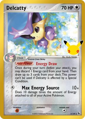 Delcatty card from ME: 30th Celebration Classic Collection