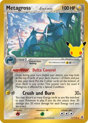 Metagross (Delta Species) card from ME: 30th Celebration Classic Collection