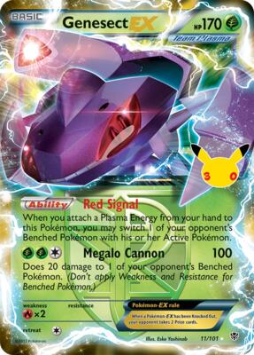 Genesect EX (Team Plasma) card from ME: 30th Celebration Classic Collection