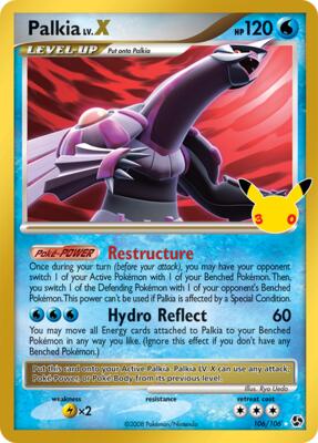 Palkia LV.X card from ME: 30th Celebration Classic Collection