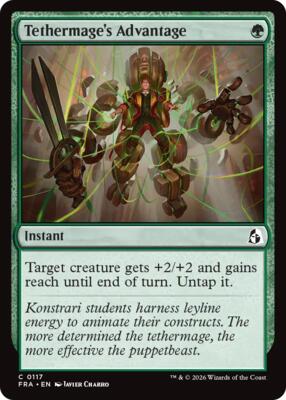 Tethermage's Advantage card from Reality Fracture