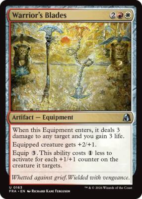 Warrior's Blades card from Reality Fracture