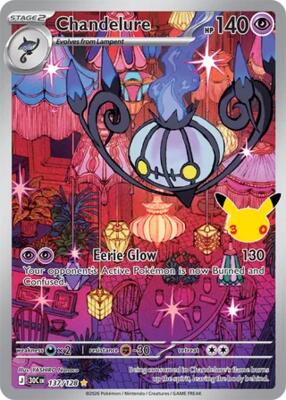 Chandelure - 137/128 card from ME: 30th Celebration