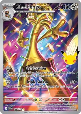 Gholdengo - 142/128 card from ME: 30th Celebration
