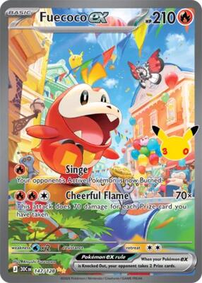 Fuecoco ex - 147/128 card from ME: 30th Celebration