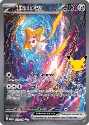 Jirachi ex - 155/128 card from ME: 30th Celebration
