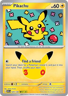 Pikachu - 029/128 card from ME: 30th Celebration
