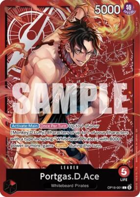 Portgas.D.Ace (Ace Deck) card from Set Sail Deck Set