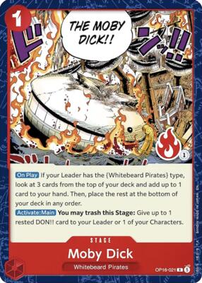 Moby Dick (Ace Deck) card from Set Sail Deck Set