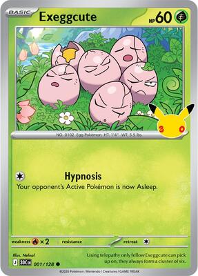 Exeggcute card from ME: 30th Celebration