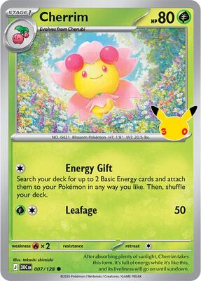 Cherrim card from ME: 30th Celebration