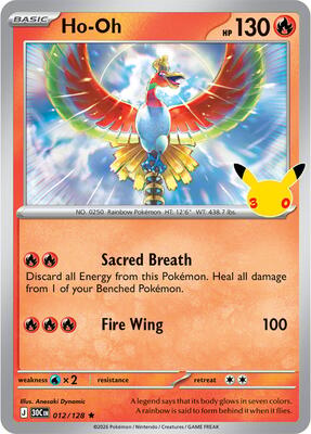 Ho-Oh card from ME: 30th Celebration