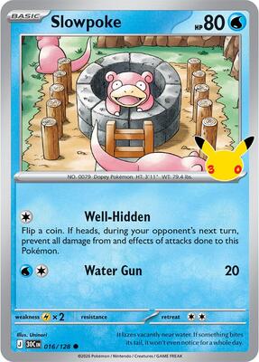 Slowpoke card from ME: 30th Celebration