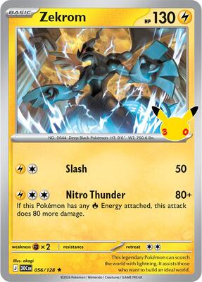 Zekrom card from ME: 30th Celebration